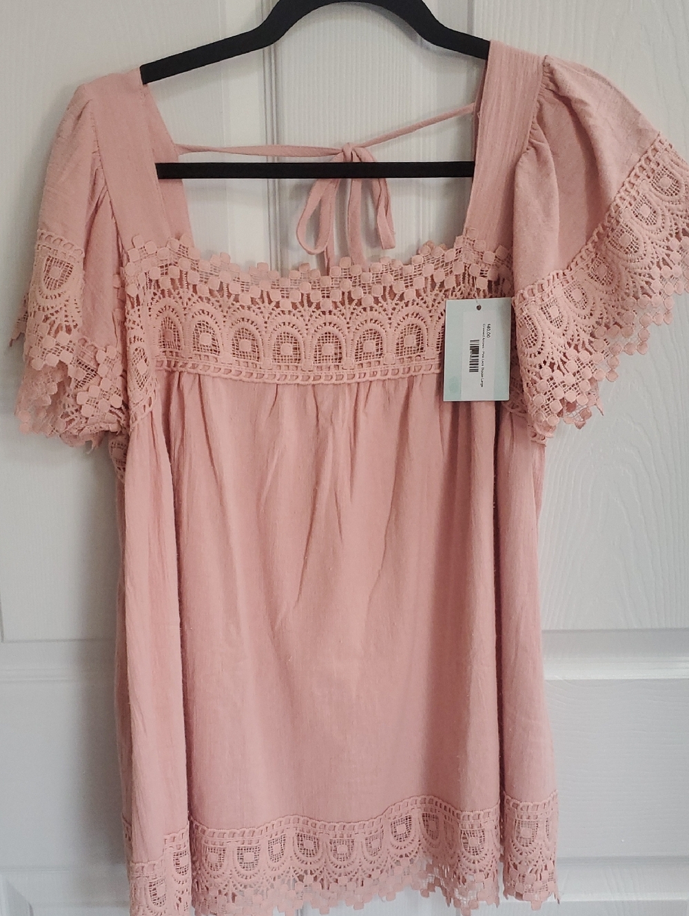 Crossed Arrows - Pink Lace Blouse